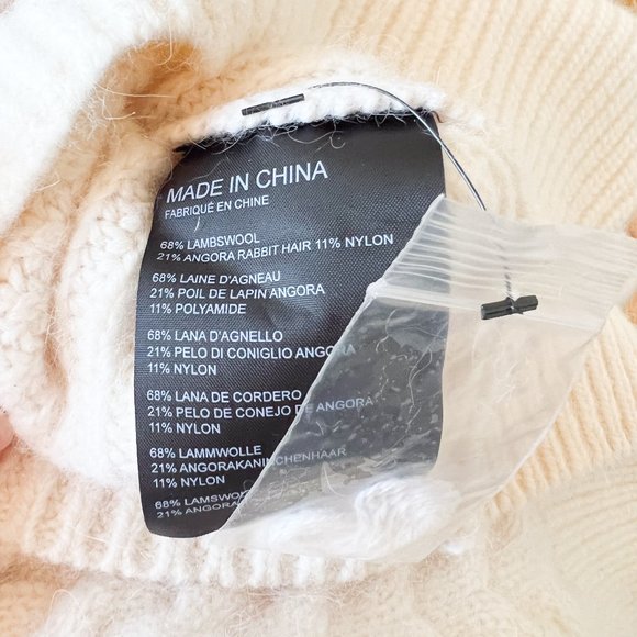 ✨ NWT ✨ Cream - Club Monaco - Leala Cropped Sweater - Picture 12 of 12